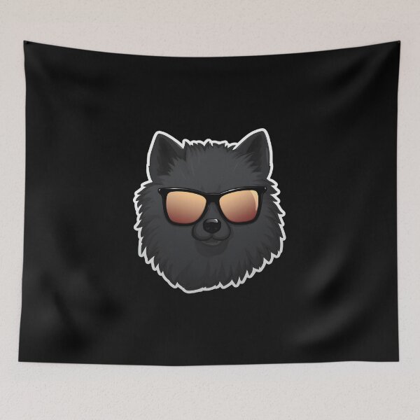 Item preview, Silly Glasses Schipperke designed and sold by CUTEDOGGIEZ.