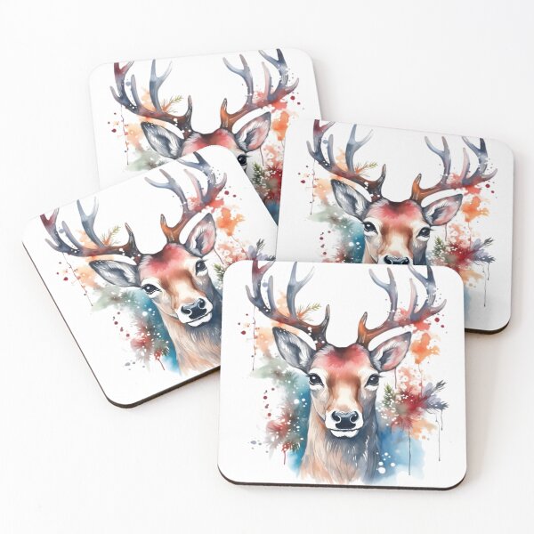 Item preview, Deer with beautiful antlers designed and sold by Thipphawan2533.