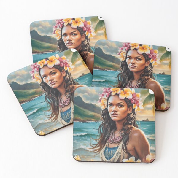 Item preview, South Pacific Island girl at the beach designed and sold by gigicristal70.