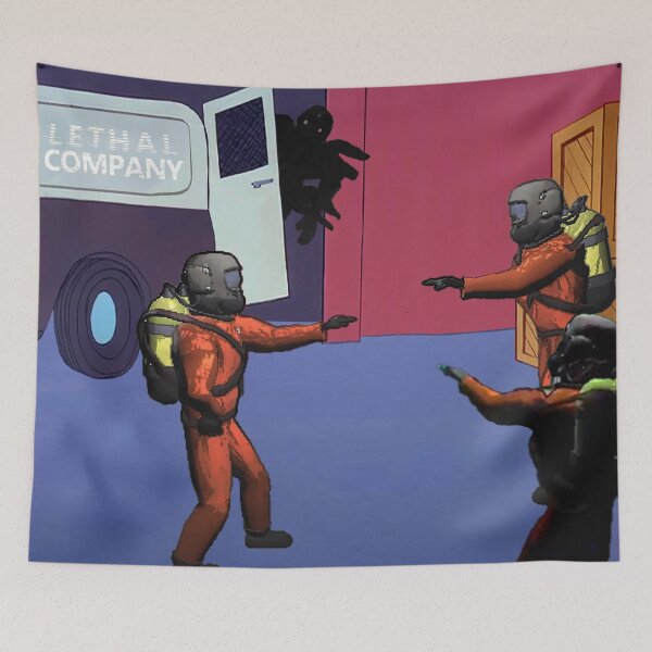 Item preview, Lethal Company Pointing Meme designed and sold by Samultaneous.