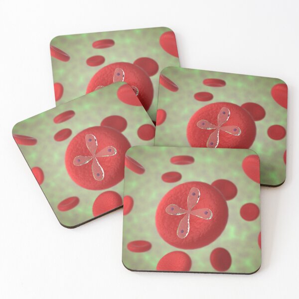 Item preview, STK701572H-Babesia parasties infecting red blood cells. designed and sold by StocktrekImages.