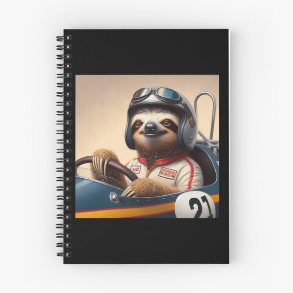 Item preview, Sloth Racecar Driver designed and sold by CrankyOldDude.