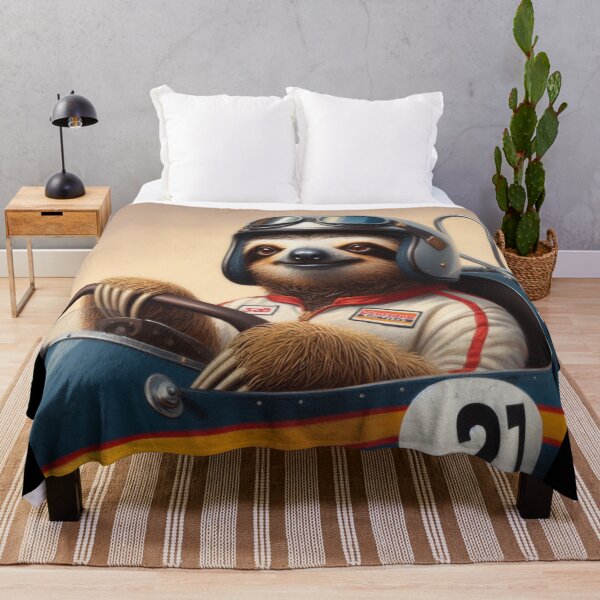 Item preview, Sloth Racecar Driver designed and sold by CrankyOldDude.