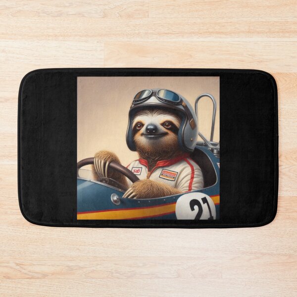 Item preview, Sloth Racecar Driver designed and sold by CrankyOldDude.