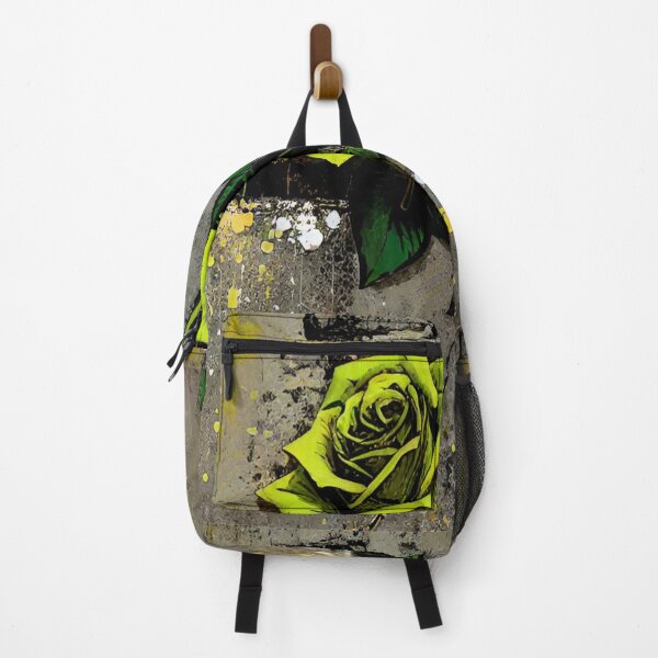 Item preview, Stone roses Lemon colour rose on a Jackson pollock stone wall designed and sold by Seanyah.
