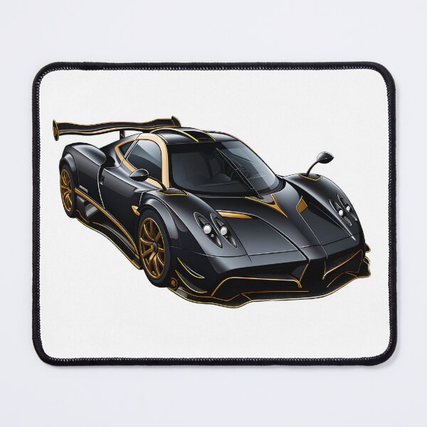 Item preview, Drive in style: Unique Pagani in midnight black and radiant gold! designed and sold by Cr-AI-tive.