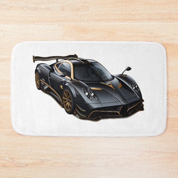 Item preview, Drive in style: Unique Pagani in midnight black and radiant gold! designed and sold by Cr-AI-tive.