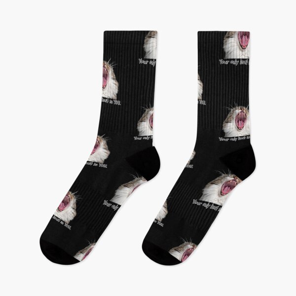 Item preview,  Your only limit is YOU, Having a cat as a pet is something that helps make life more enjoyable.Stay positive during difficult times. designed and sold by attakorn.