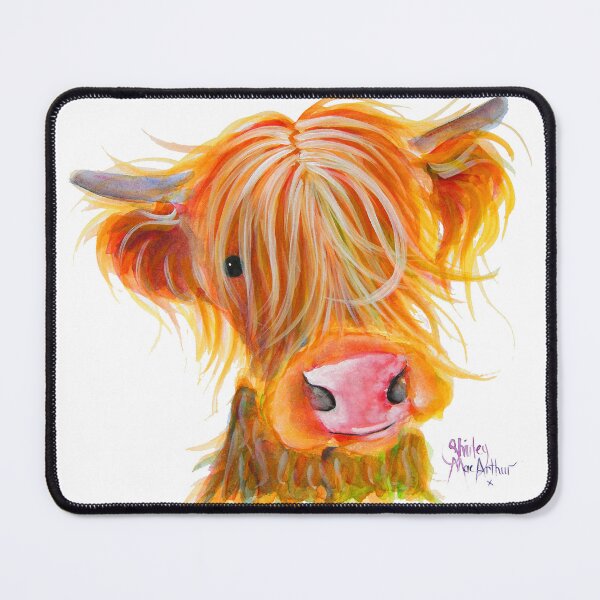 Item preview, Scottish Highland Cow PRiNT ' CORNFLAKE ' by Shirley MacArthur designed and sold by Shirley MacArthur Art.