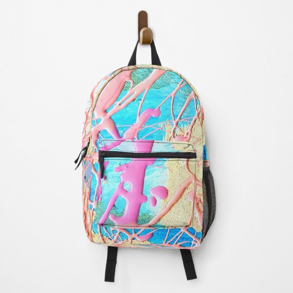 Item preview, abstract in blue and pink 17-12 designed and sold by Tereza Pilar Art.