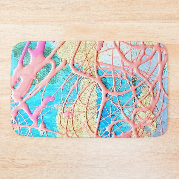Item preview, abstract in blue and pink 17-12 designed and sold by Tereza Pilar  Art.