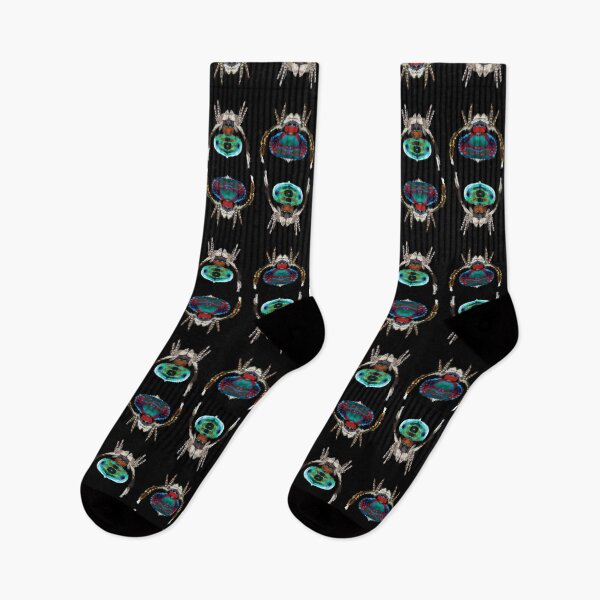 Item preview, Colourful Peacock jumping spider pattern  designed and sold by AJPaint.