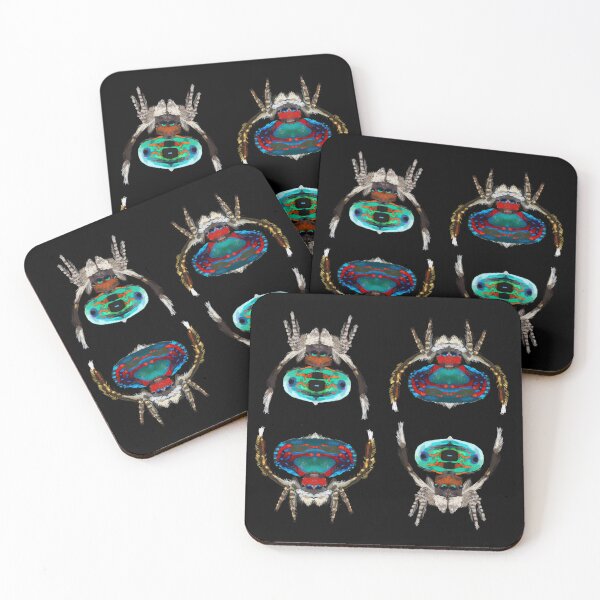 Item preview, Colourful Peacock jumping spider pattern  designed and sold by AJPaint.