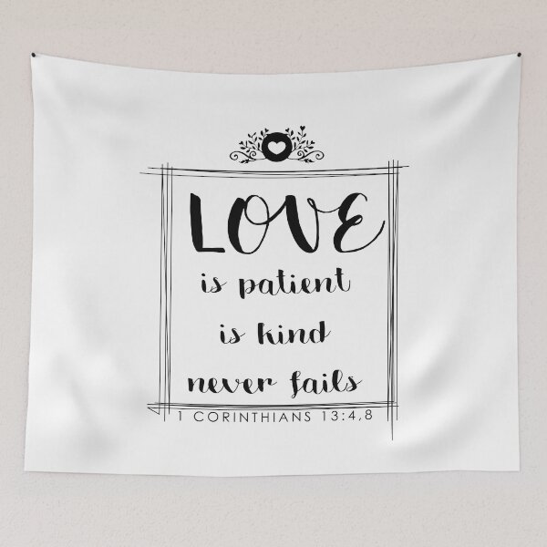 Item preview, Love Is Patient Love Is Kind T-shirt 1 Corinthians 13:8 Shirt designed and sold by CreativeStrike.