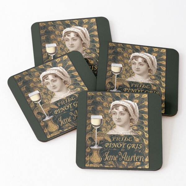 Item preview, Jane Austen Pride and Pinot Gris -Books and Wine designed and sold by EelandOctopus.