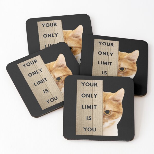 Item preview, Your only limit is YOU, Having a cat as a pet is something that helps make life more enjoyable.Stay positive during difficult times. designed and sold by attakorn.