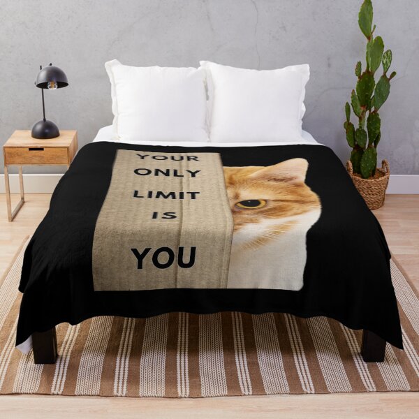 Item preview, Your only limit is YOU, Having a cat as a pet is something that helps make life more enjoyable.Stay positive during difficult times. designed and sold by attakorn.