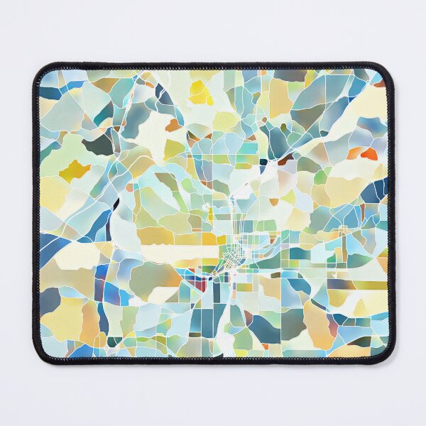 Item preview, Atlanta Georgia City Map - Pastel Color Scheme designed and sold by StylishStacks.