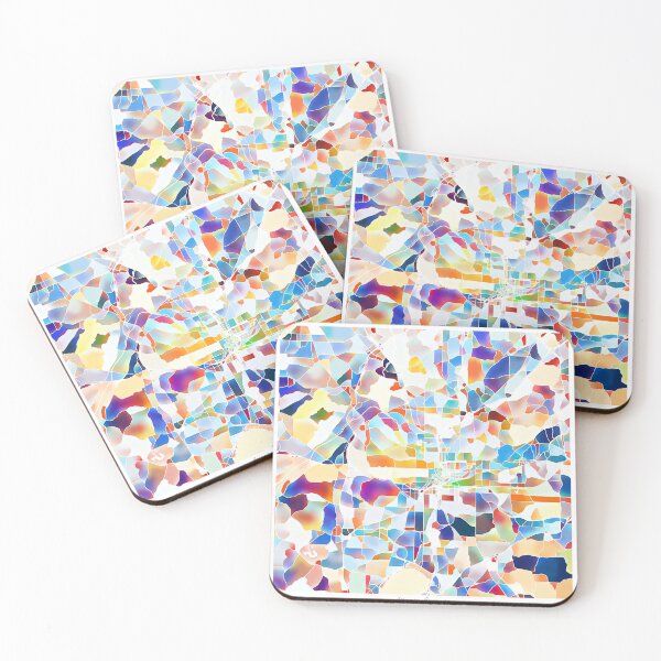 Item preview, Atlanta Georgia City Map - Tropical Rainbow Scheme designed and sold by StylishStacks.