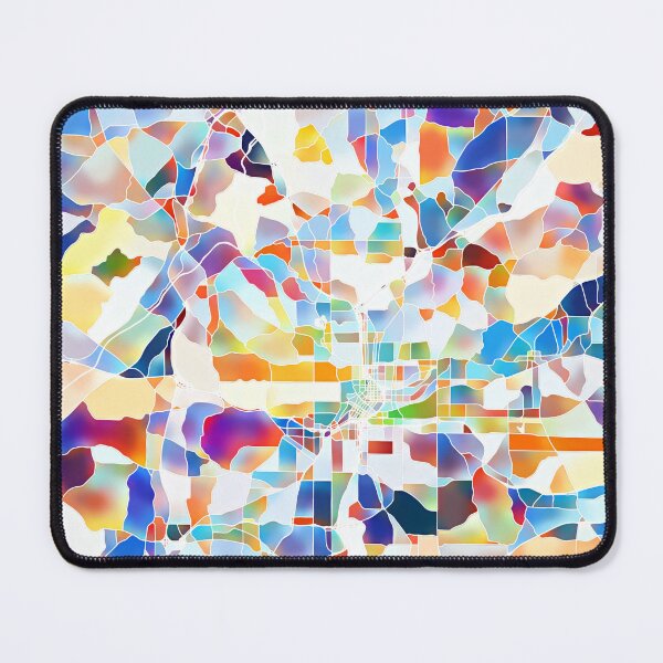 Item preview, Atlanta Georgia City Map - Tropical Rainbow Scheme designed and sold by StylishStacks.