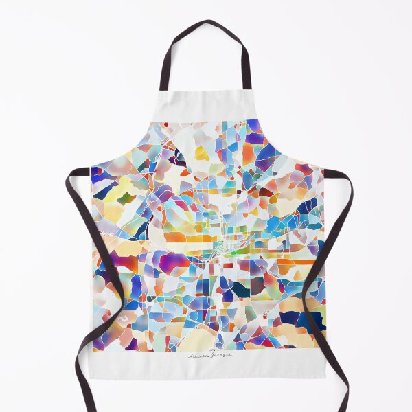 Item preview, Atlanta Georgia City Map - Tropical Rainbow Scheme designed and sold by StylishStacks.