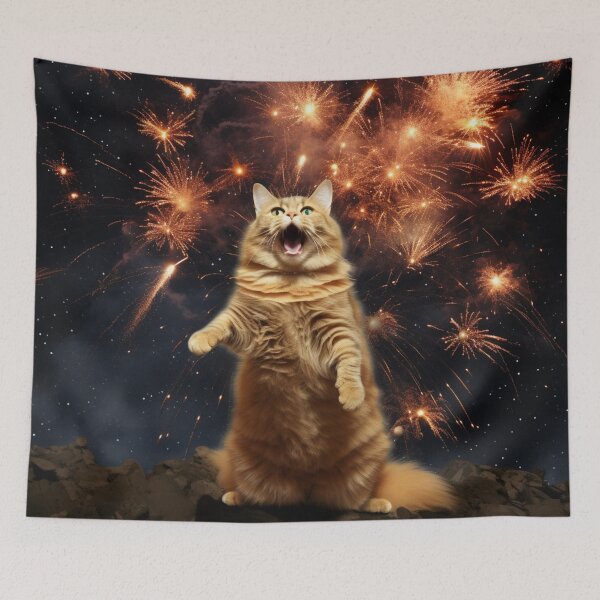 Item preview, Frenzy Cat 44 designed and sold by MyFancyDesigns.