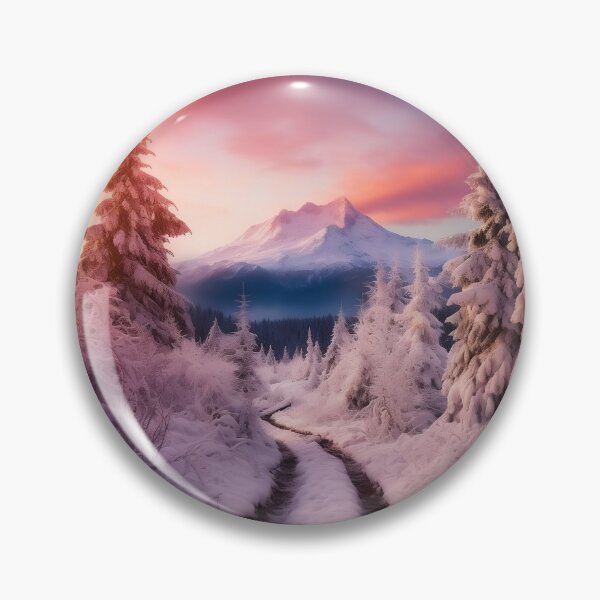 Artikelvorschau, Nebliger Wald im Winterschnee bei Sonnenuntergang mit Langzeitbelichtung - Landschaftsfotografie entworfen und verkauft von TheArtistOf2022.