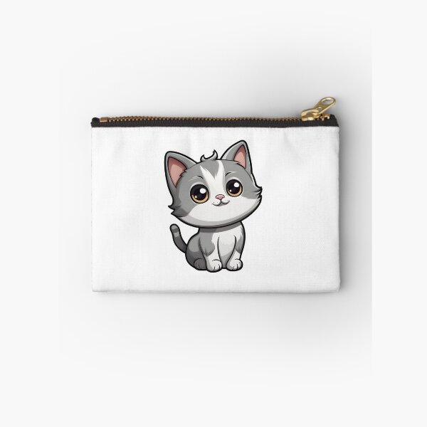 Item preview, An adorable cute gray and white cat designed and sold by MahmodArt.