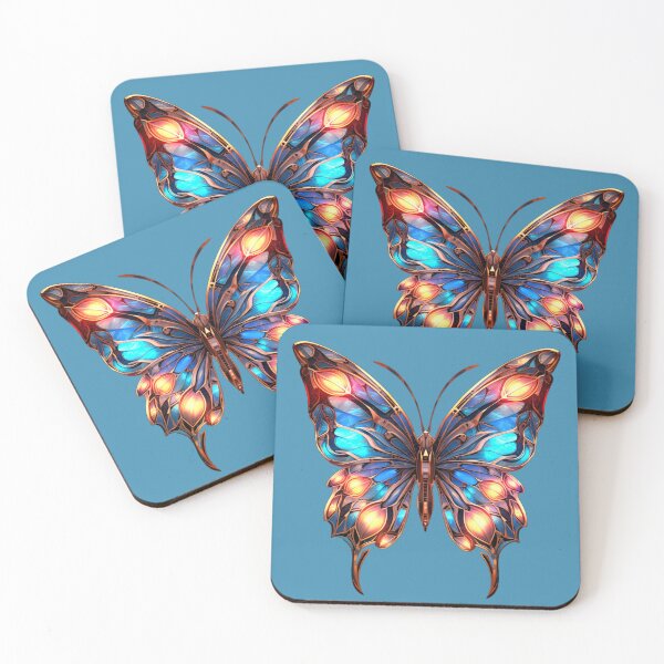 Item preview, Mariposa de vidriera iluminada designed and sold by Fantasyplus.
