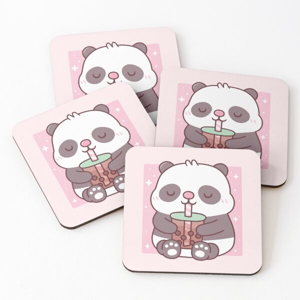 Item preview, Cute Little Panda Drinking Bubble Tea designed and sold by rustydoodle.