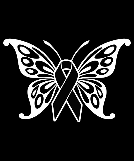 Download "Melanoma Cancer Awareness Ribbon Butterfly" Posters by ...