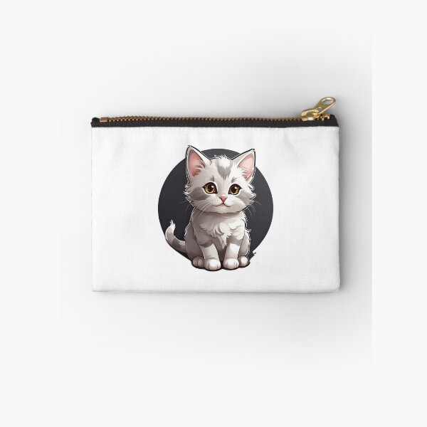 Item preview, An adorable cute gray and white cat designed and sold by MahmodArt.