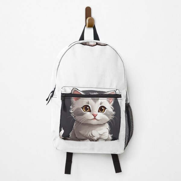Item preview, An adorable cute gray and white cat designed and sold by MahmodArt.