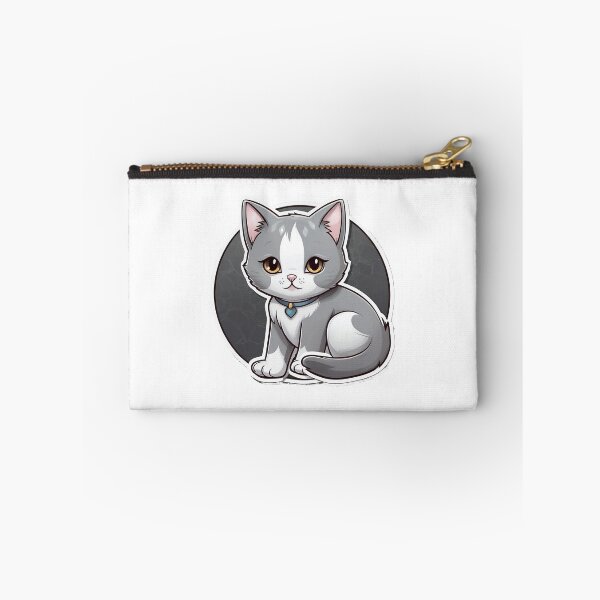 Item preview, An adorable cute gray and white cat designed and sold by MahmodArt.