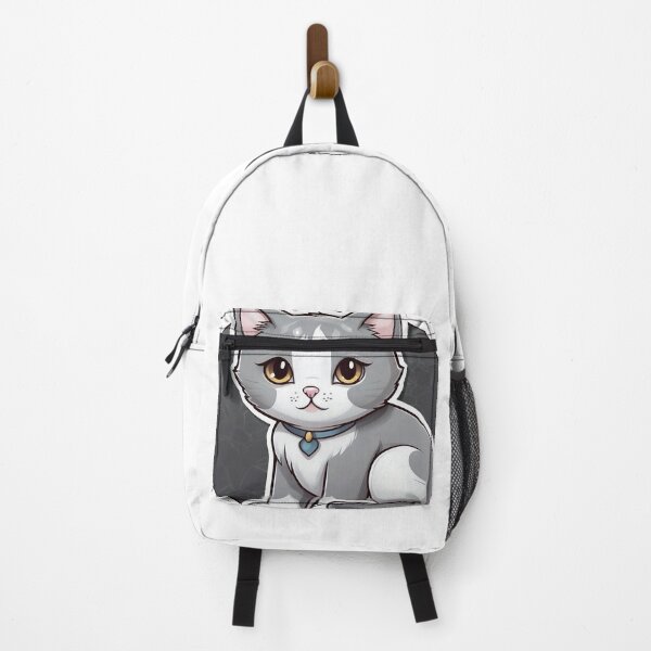 Item preview, An adorable cute gray and white cat designed and sold by MahmodArt.
