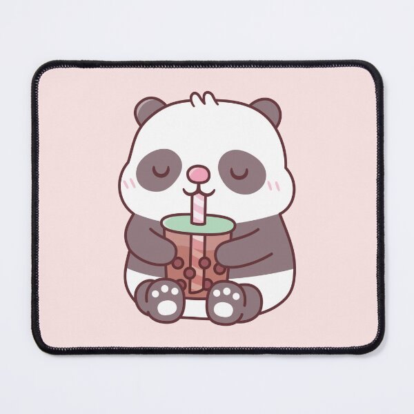 Item preview, Cute Chubby Panda Bear Drinking Bubble Tea designed and sold by rustydoodle.