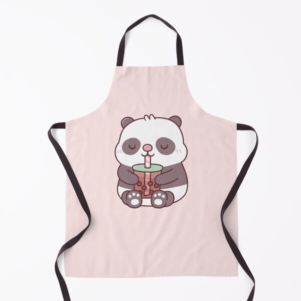 Item preview, Cute Chubby Panda Bear Drinking Bubble Tea designed and sold by rustydoodle.