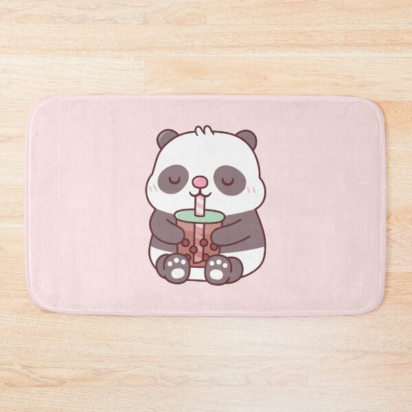 Item preview, Cute Chubby Panda Bear Drinking Bubble Tea designed and sold by rustydoodle.