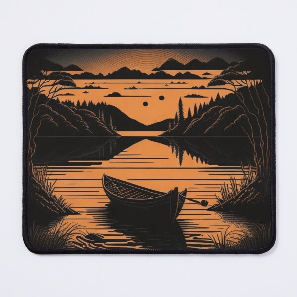 Item preview, Rowboats on calm waters designed and sold by GREGT-SHIRTS.