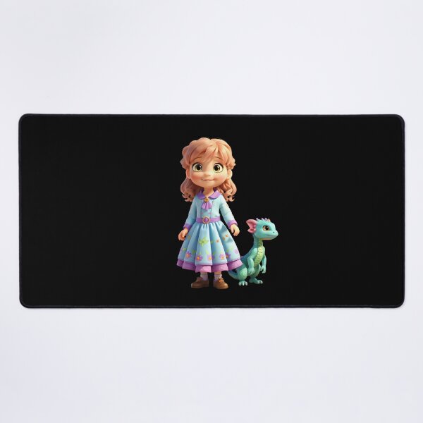 Item preview, A cute little girl with a little dragon designed and sold by Sopilka.