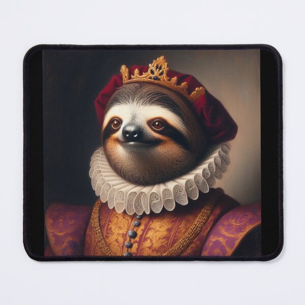 Item preview, Sloth Renaissance King designed and sold by CrankyOldDude.