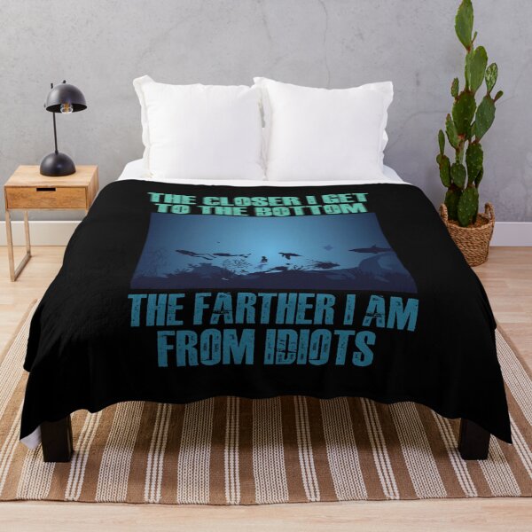Item preview, The Closer I Get To The Bottom Diving designed and sold by ArabCorner.