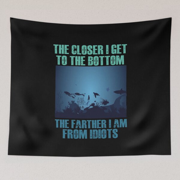 Item preview, The Closer I Get To The Bottom Diving designed and sold by ArabCorner.
