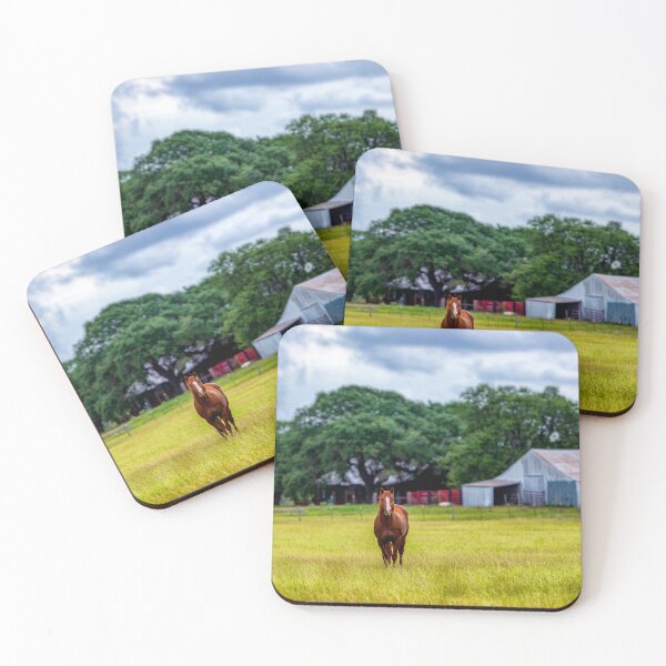 Item preview, Horse standing in front of barn designed and sold by noblephoto.
