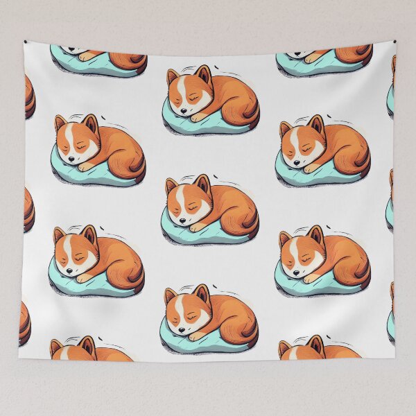 Item preview, CUTE DOG sleeping designed and sold by 123JUST4U.