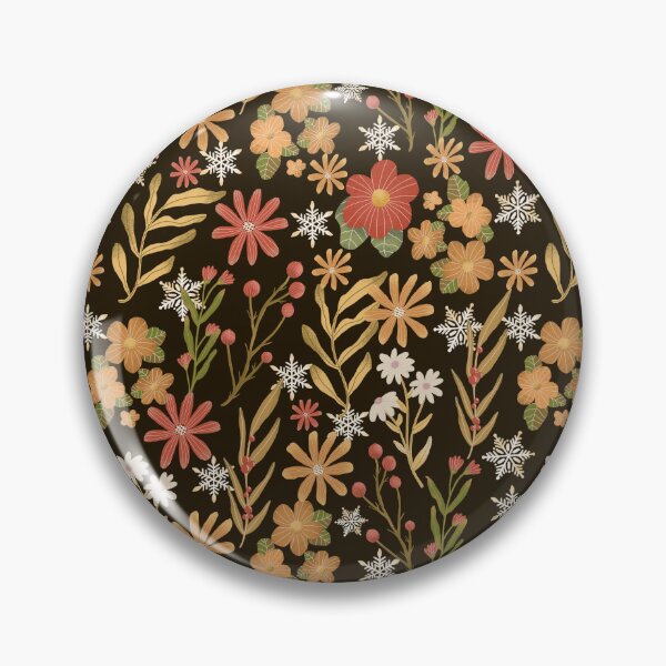 Item preview, Boho christmas flowers designed and sold by pinkyfish1010.
