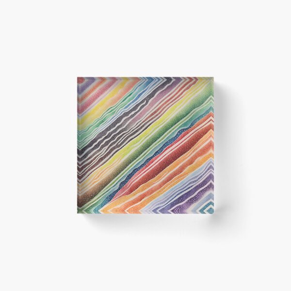 Item preview, Wavy Diagonal Rainbow designed and sold by LittleGoblinPrs.
