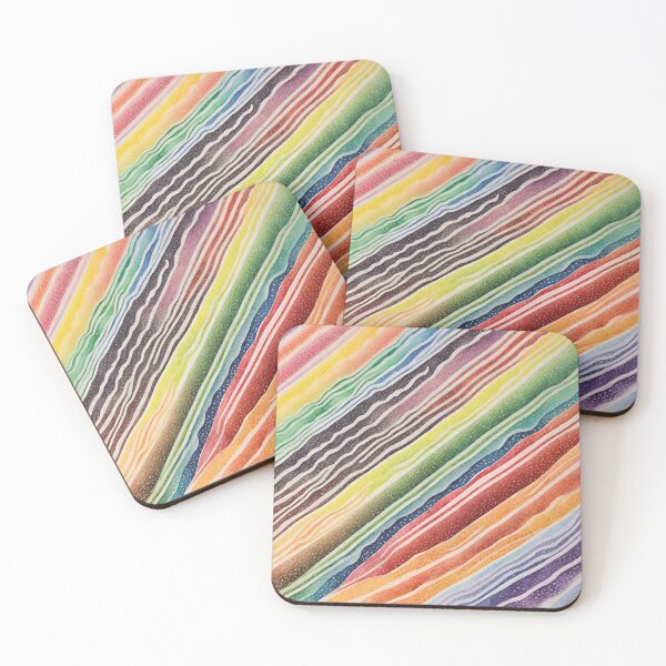 Item preview, Wavy Diagonal Rainbow designed and sold by LittleGoblinPrs.