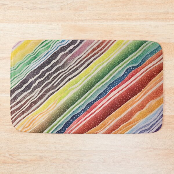 Item preview, Wavy Diagonal Rainbow designed and sold by LittleGoblinPrs.