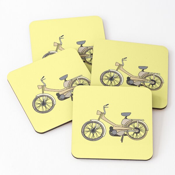 Item preview, Yellow Motor Bike Illustration designed and sold by Nisha Prabhu.
